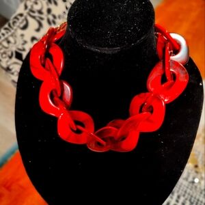 Boho acrilic choker necklace